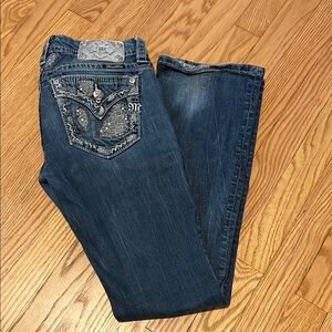Miss Me Signature Boot Cut Blue Jeans